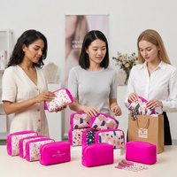 Pochette cosmétique en néoprène personnalisée par sublimation, étanche, pour maquillage et articles de toilette, idéale pour coffret cadeau de marque de beauté, vente en gros