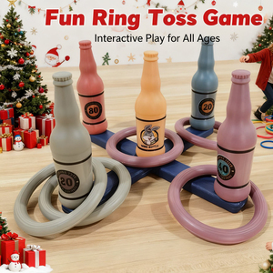 Ensemble de <span class=keywords><strong>jeu</strong></span> de lancer d'anneaux amusant en forme de <span class=keywords><strong>bouteille</strong></span> de bière pour la famille Jouet de lancer en plein air pour tous les âges, jeux de fête, équipement de <span class=keywords><strong>jeu</strong></span> en plein air - Product Image 5
