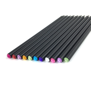 Usine Vente Directe Nouvelle Conception 7 Pouces En Bois Noir HB Crayon avec Diamant - Product Image 5