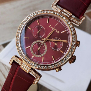 <span class=keywords><strong>Reloj</strong></span> de Pulsera de Cuarzo para Mujer con Logotipo Personalizado, Lujoso, con Moissanita, Esfera de Cristal de Zafiro, Caja de Acero Inoxidable y Correa de Cuero Genuino - Product Image 4