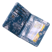 Dompet pria multifungsi kustom, saku kartu retro modis, dompet portabel, dompet pria kulit