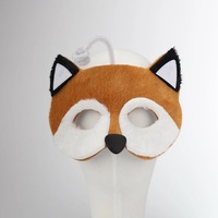 Masques d'animaux dessins animés pour enfants, bavettes de bricolage mignonnes, avec LED, Lion, renard, raton laveur, panthère rose, Panda, coq, licorne