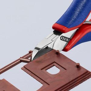 KNIPEX - 77 22 115 Tête de coupe diagonale électronique polie miroir, poignées avec poignées multi-composants, tête ronde, sans bev - Product Image 4