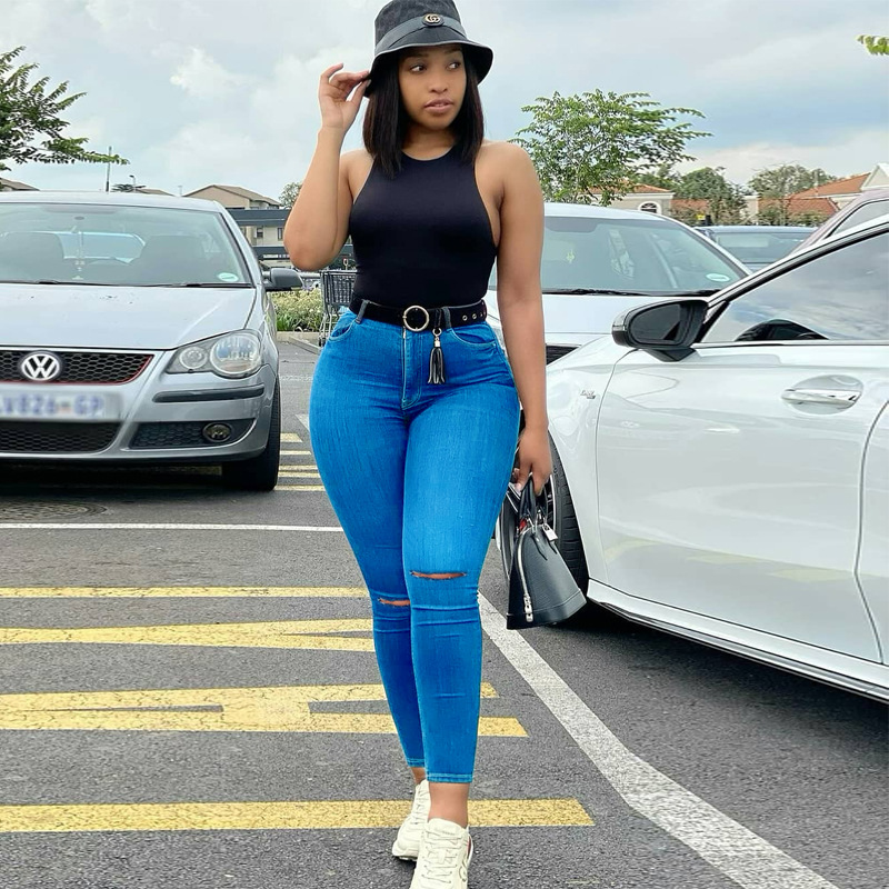 Модные узкие джинсы, джинсовые брюки, женская одежда, джинсы, джинсовые брюки, Индивидуальные Женские повседневные брюки с бахромой и начесом