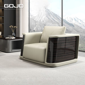 यूरोपीय लक्जरी चमड़े के कार्यालय सोफे ने स्वागत क्षेत्र, घर कार्यालय और वाणिज्यिक उपयोग के लिए आधुनिक अनुभागीय लाउंज सोफे सेट किया - Product Image 3