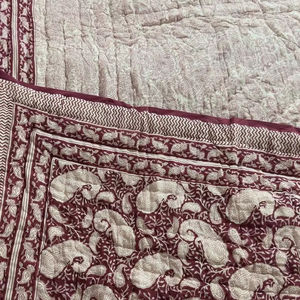 Best Winter <b>Quilt</b> Premium <b>Handmade</b> Jaipuri Design Block Print <b>Quilt</b> Cotton Hand Block Printed Ethnic Design <b>Quilt</b> For Winter Use - Product Image 1
