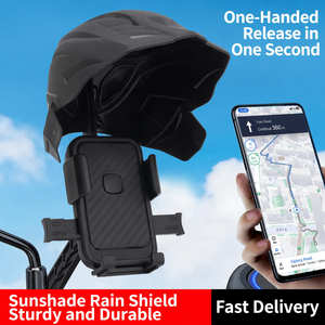 <span class=keywords><strong>TKT</strong></span> Motorrad-Handyhalterung ABS Lenkerhalterung Stoßfest Wasserdicht Schnellverschluss Verstellbar 360° Drehbar für iPhone 18 - Product Image 6