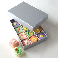 Petit emballage de chocolat sucré boîte de bonbons vide Design confiserie boîtes cadeaux boîte à gâteaux avec fenêtre papier couché personnalisé