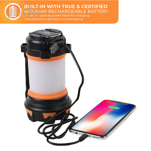 6 modos 3600mAh uso bidireccional gancho colgante ABS cuerpo recargable LED linterna de Camping para senderismo pesca huracanes - Product Image 4