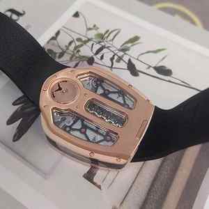 도매 럭셔리 제이콥 코 시계 신제품 45mm 러버 스트랩 스켈레톤 다이얼 기계식 무브먼트 카지노 힙합 시계 천문학적 - Product Image 5