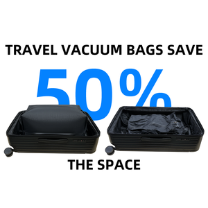 Sacs de rangement réutilisables imperméables en TPU à grande capacité avec fermeture éclair et compression sous vide pour les vêtements de voyage et les bagages - Product Image 2
