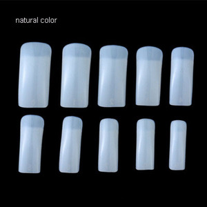 Nửa Bìa Móng Tay Giả Tự Nhiên Acrylic Gel UV Pháp Nail <span class=keywords><strong>False</strong></span> Mẹo 10 Kích Thước 500 Cái Acrylic Nail Mẹo - Product Image 4