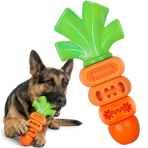Juguete Interactivo de Goma y Nylon para Perros, Dispensador de Golosinas, Juguete para Masticar para Cachorros, Accesorio para Mascotas, Juguete para la Dentición - Product Image 1
