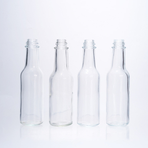 Bouteilles de sauce piquante en verre bon marché de 90ml 150ml 250ml Mini bouteille vide de sauce tomate chili Bouteilles de sauce <span class=keywords><strong>Tabasco</strong></span> avec bouchons en plastique - Product Image 2