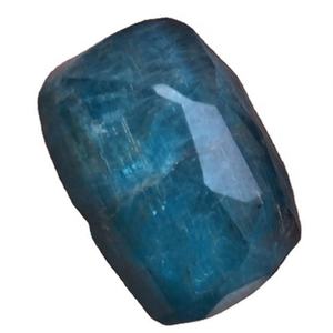Ciondolo in <span class=keywords><strong>Apatite</strong></span> Blu Naturale Taglio Sfaccettato, Forma Rettangolare a Pepita, Gemma di Alta Qualità - Product Image 6