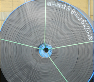 Yüksek sıcaklık isıya dayanıklı konveyör bant 80CM kauçuk kumaş T1 T2 T3 T4 sınıflarda dayanıklı çelikhane çimento sıcak malzeme kemer - Product Image 4