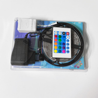 Bande lumineuse LED RGB 2835 54 LED/m avec télécommande, flexible, changeant de couleur, pour la décoration intérieure
