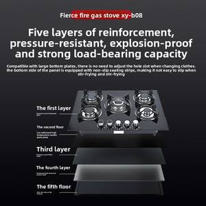 5-Burner <span class=keywords><strong>Gas</strong></span> Hob memasak 5 piring sekaligus, potong waktu persiapan setengah kali - Product Image 3