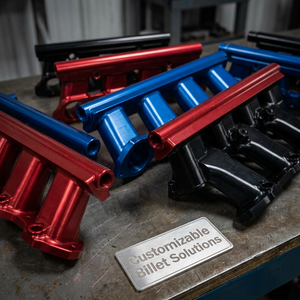 Nouveau Collecteur d'admission et de sortie en aluminium usiné CNC 5 axes de haute précision pour performance de course, avec rail de carburant et turbo - Product Image 3