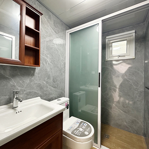Panel sándwich <span class=keywords><strong>de</strong></span> acero versátil, casa contenedora, paquete plano, envío, oficina, Villa al aire libre, baño para una mejor legibilidad, búsqueda - Product Image 5