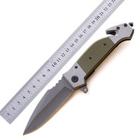 Couteau pliant léger et portable en acier inoxydable G10, lame pointue, pour le camping, la chasse, l'EDC, la pêche, l'usage industriel, les activités de plein air