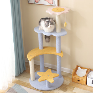 <b>Cat</b> <b>Tree</b> With <b>Scratching</b> <b>Post</b> And Bed Mini Size For Indoor <b>Cats</b> All Season Use - Product Image 3