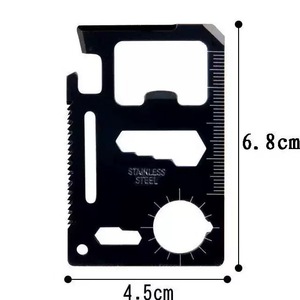 Multiutensile Tascabile 11 in 1 per Esterni, Strumento Tattico di Sopravvivenza a Forma di Carta di Credito - Product Image 2
