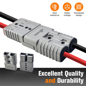 120A 600V Quick Connect Disconnect For 6-12 AWG Premium Cable Wire Harness Plug For Winch <b>Battery</b> Quick Connect - Product Image 4