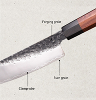 Kingwise Stuk Professionele Japanse Keukenmessen Hoge Kwaliteit Hoge Carbon 9Cr18MoV Staal Keuken Mes Met Houten Handvat