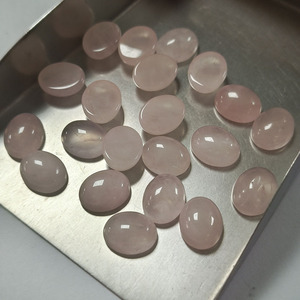 Cabujón de Cuarzo Rosa Natural, Gema Suelta con Corte Ovalado para Joyería - Product Image 6
