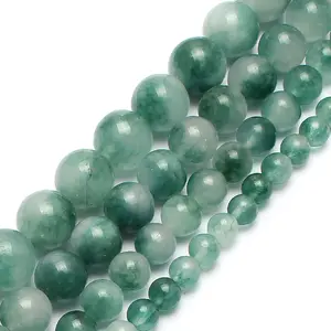 Natural True Stone DIY Beads Jade Jewelry Gemstone Agate Round Loose Beads for Bracelet Necklace Accessories