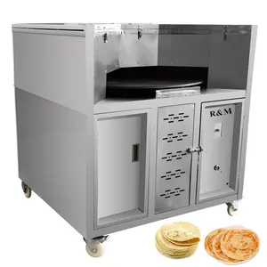 RM Roti Datar Otomatis Memanggang, Pita Elektrik Membuat Roti Arab Komersial Chapati Tortilla Pie Gas Elektrik Oven Arab