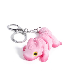 Porte-clés Dragon porte-bonheur en plastique imprimé en 3D, jouet anti-stress pour enfants, figurine cadeau - Product Image 5