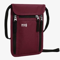 Tas selempang paspor dompet leher perjalanan tempat paspor keluarga tempat Organizer kasus dengan RFID memblokir