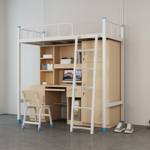 Lit superposé double pour étudiant, idéal pour l'école, l'université ou l'appartement - Product Image 1