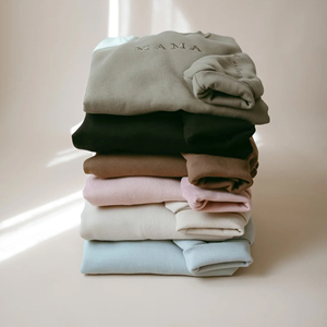 Oem Custom Logo Mom and Son Matching Outfits Mommy and Me Clothing Sets 100% Cotton <strong>Plain</strong> Dyed Girls Clothing Sets for Adults - Product Image 5