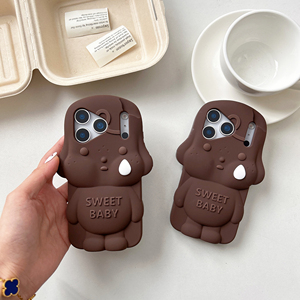 Ốp điện thoại silicon hình bé khóc dễ thương hoạt hình, chống sốc, dành cho 17/16/15 Pro Max/14/13, thiết kế hình thú - Product Image 2