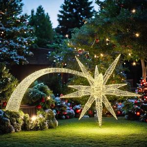 Hotsale في الهواء الطلق للماء IP65 عيد الميلاد ندفة الثلج الزخرفية النحت <span class=keywords><strong>3d</strong></span> ضوء مخصص - Product Image 3