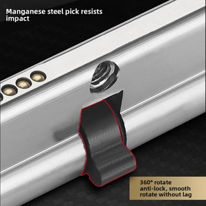 Small 70 Aluminum Alloy Indoor <strong>Bedroom</strong> Wooden <strong>Door</strong> Lock Cylinder Vintage Lever-Style Hardware Gold/Silver/Black Finish 2 Keys - Product Image 5