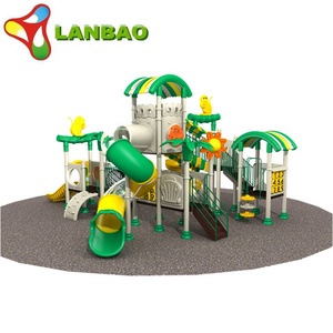 สนามเด็กเล่นพลาสติกพร้อมสไลเดอร์กลางแจ้งอุปกรณ์สำหรับเด็กอนุบาลเชิงพาณิชย์ - Product Image 2