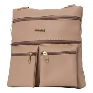 Bolso Bandolera Fana Delfina para Mujer, con Correa Única, Cierre de Cremallera, Impermeable, de PU y Poliéster, Diseño Moderno con Detalle de Cadena y Letras - Product Image 3