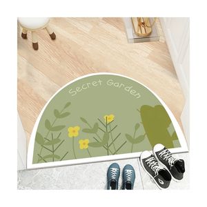 Großhandel Elegante Haushalt Saugfähige Badezimmer matte Imitieren Kaschmir Tür Schlafzimmer matte Frische Plüsch Nachttisch matte - Product Image 1