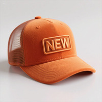 Gorra Trucker de 5 Paneles con Malla Personalizada, Estilo Urbano, con Logotipo Bordado Personalizado, Tela de Terciopelo, Unisex para Adultos