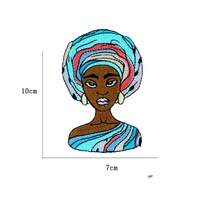 Patch brodé thermocollant « Black Girl Power Queen Sorority » en tissu sergé, nouveau style, en gros et en stock, pour vêtements, sacs et chapeaux