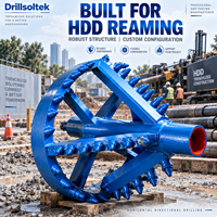 Drillsoltek Ouvre-trou de forage directionnel à hélice de récupération pour l'élargissement de conduites et de canalisations sans tranchée