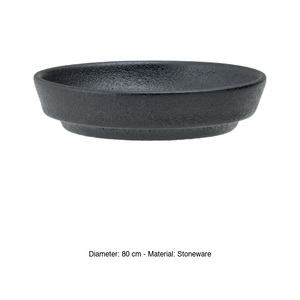 Jap Stoneware Soya <b>Bowl</b> Ø 8 cm Matt Black Tognana - Product Image 3