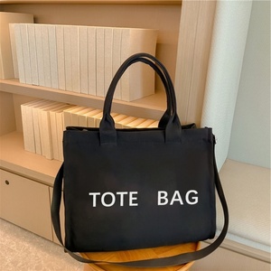Hot Selling Custom Logo Size Printed Eco Recycled Plain Organic Cotton Canvas Zipper Closure Tote Bag with Logo - Product Image 2
