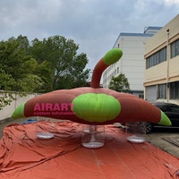 Nouveau Ballon Gonflable Alien en Forme de Vaisseau Spatial pour Décoration de Toit et Éclairage Nocturne de Maison