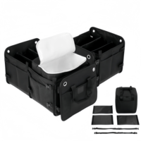 Organisateur de coffre de camion pliable personnalisable, protection confortable, installation facile, anti-odeur, en polyester pour véhicule