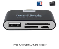 Nuevo Adaptador OTG Tipo-C a USB 2.0 SD/Micro de Venta Caliente de Fábrica para Computadora Portátil/Teléfono USB-C Convertidor Multifunción